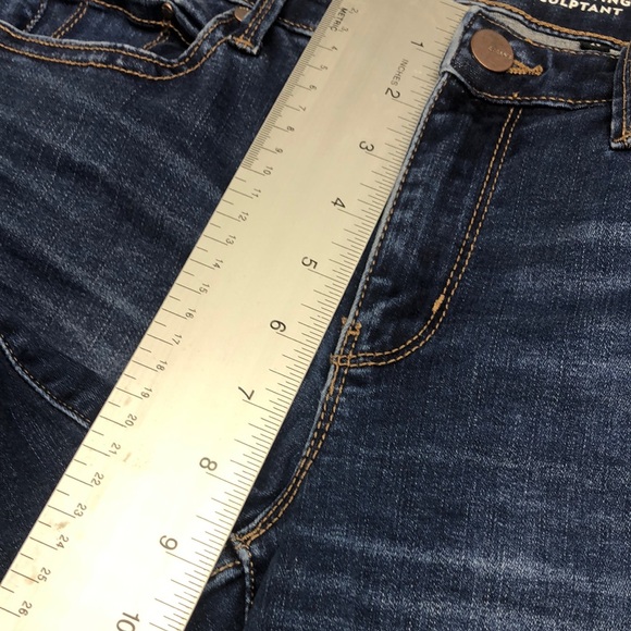 Mid Rise Skinny Blue Jeans with Vintage Fading - Picture 6 of 11